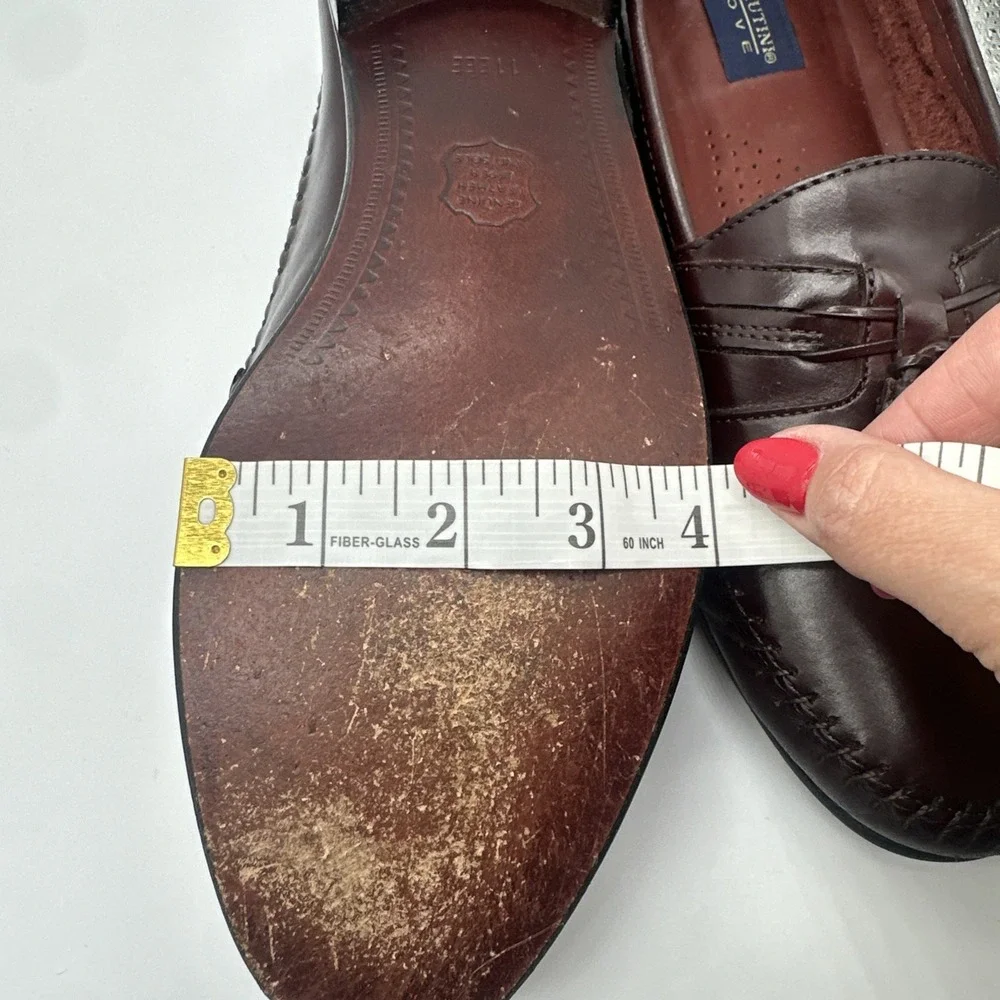 Giorgio Brutini Le Glove Men's Brown Leather Tassel Dress Loafers In Size 11EEE